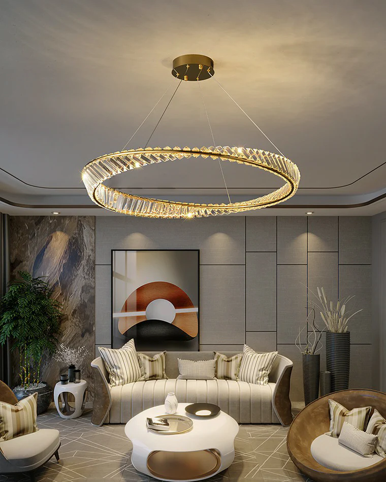 WOMO Möbius Crystal Prism Circular Chandelier-WM2191 - Image 32