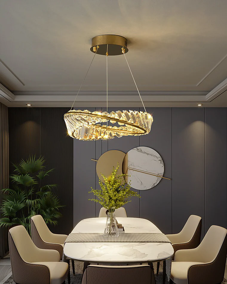WOMO Möbius Crystal Prism Circular Chandelier-WM2191 - Image 36