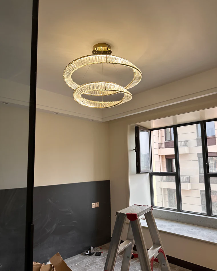 WOMO Möbius Crystal Prism Circular Chandelier-WM2191 - Image 60