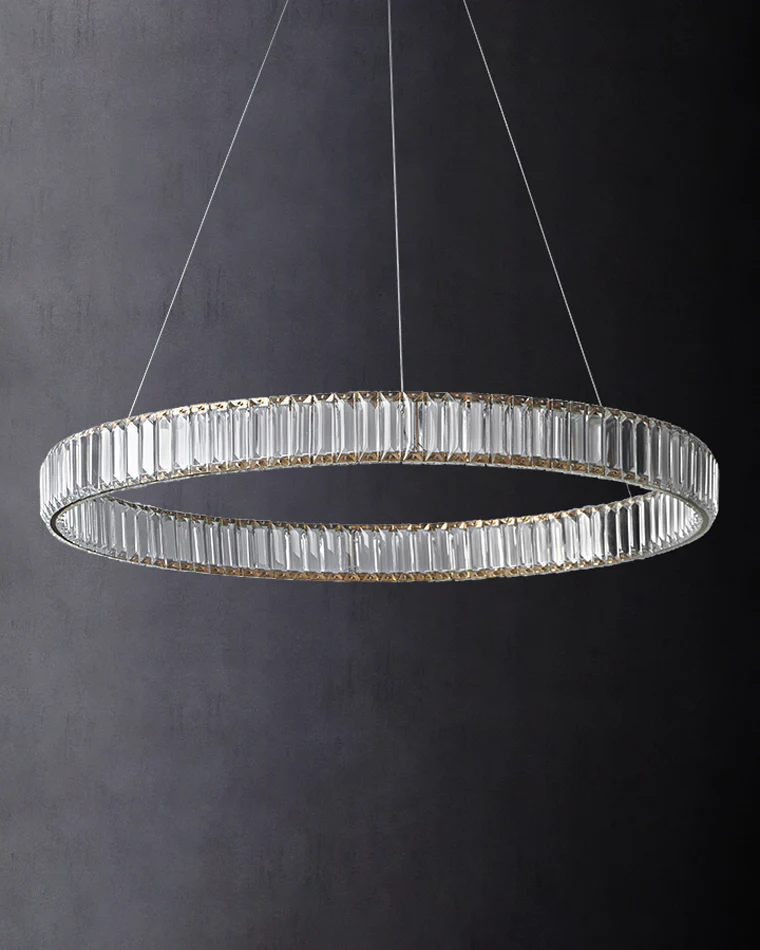 WOMO 2 Tier Circular Crystal Chandelier-WM2192 - Image 25