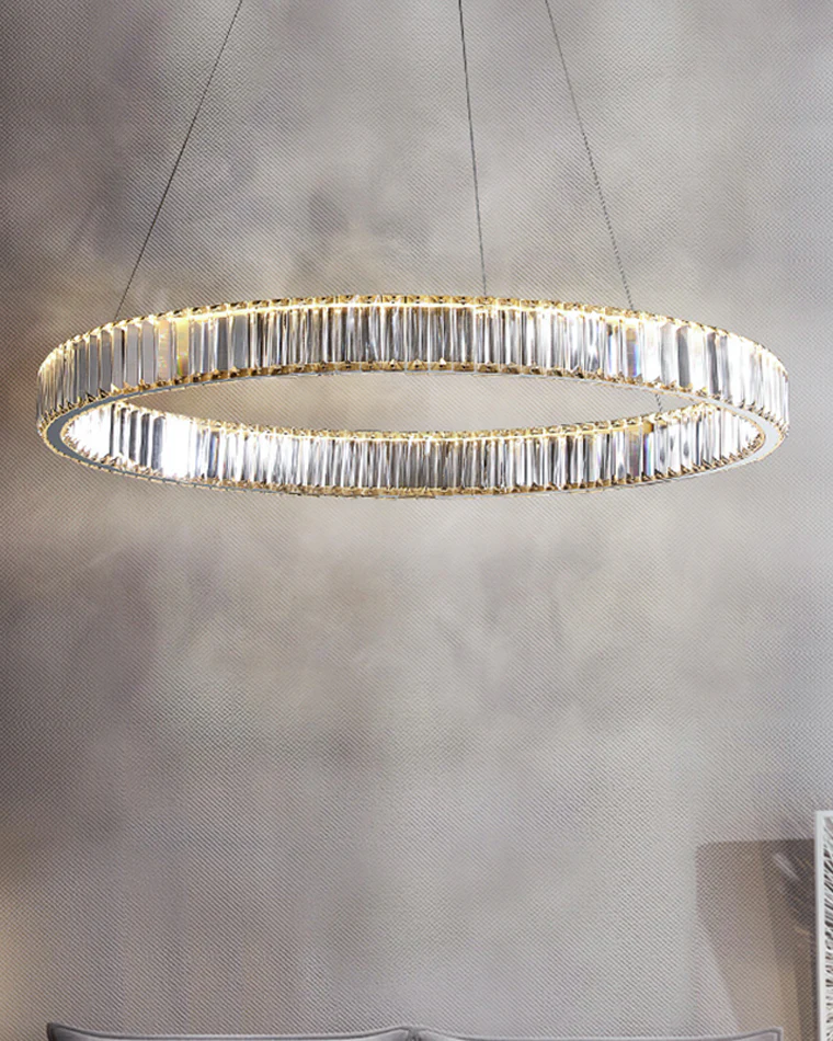 WOMO 2 Tier Circular Crystal Chandelier-WM2192 - Image 3