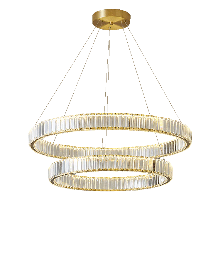WOMO 2 Tier Circular Crystal Chandelier-WM2192 - Image 32