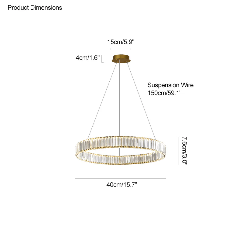 WOMO 2 Tier Circular Crystal Chandelier-WM2192 - Image 33