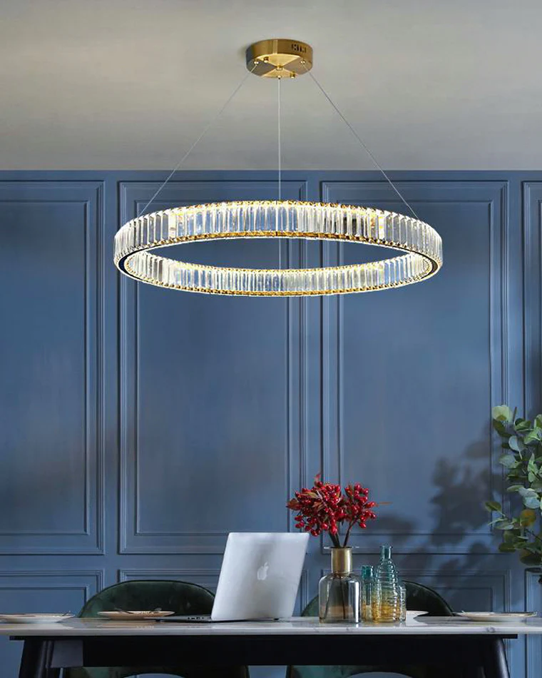 WOMO 2 Tier Circular Crystal Chandelier-WM2192 - Image 4