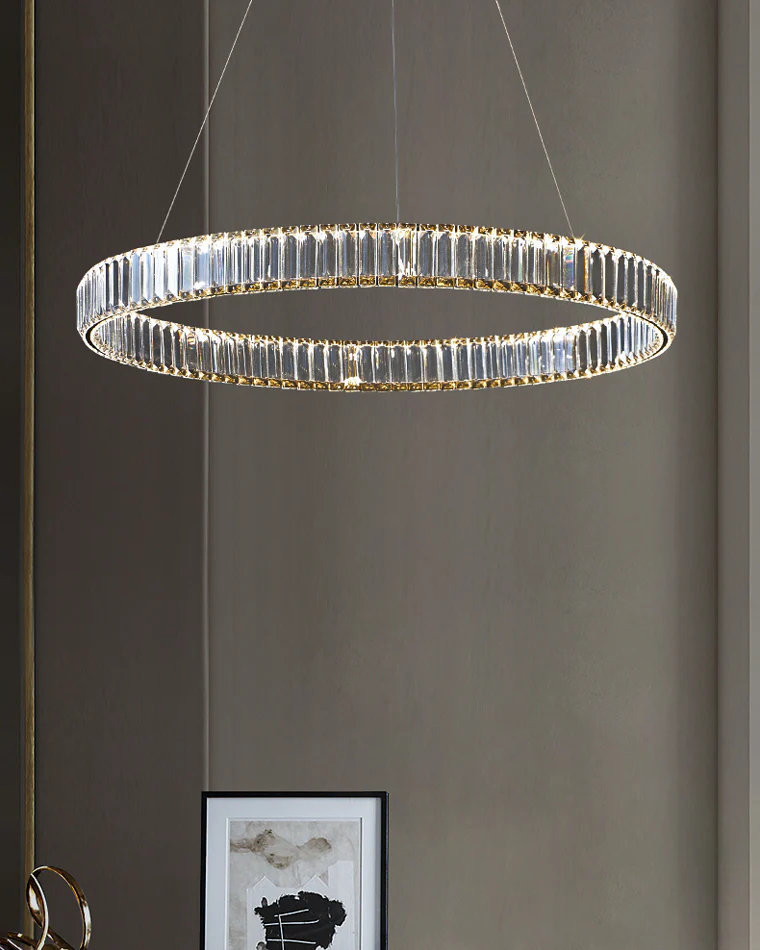 WOMO 2 Tier Circular Crystal Chandelier-WM2192 - Image 6
