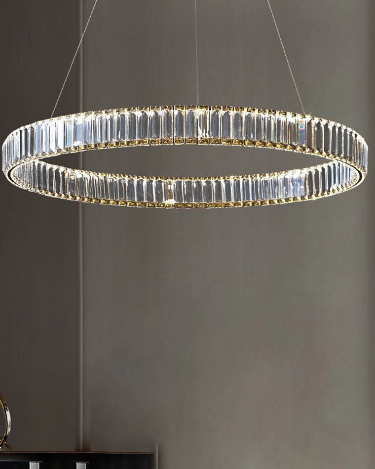 WOMO 2 Tier Circular Crystal Chandelier-WM2192 - Image 8