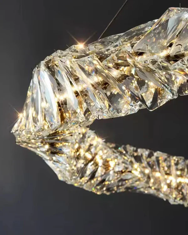 WOMO Crystal Ring Led Chandelier-WM2581 - Image 11