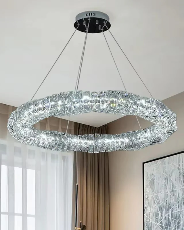 WOMO Crystal Ring Led Chandelier-WM2581 - Image 7