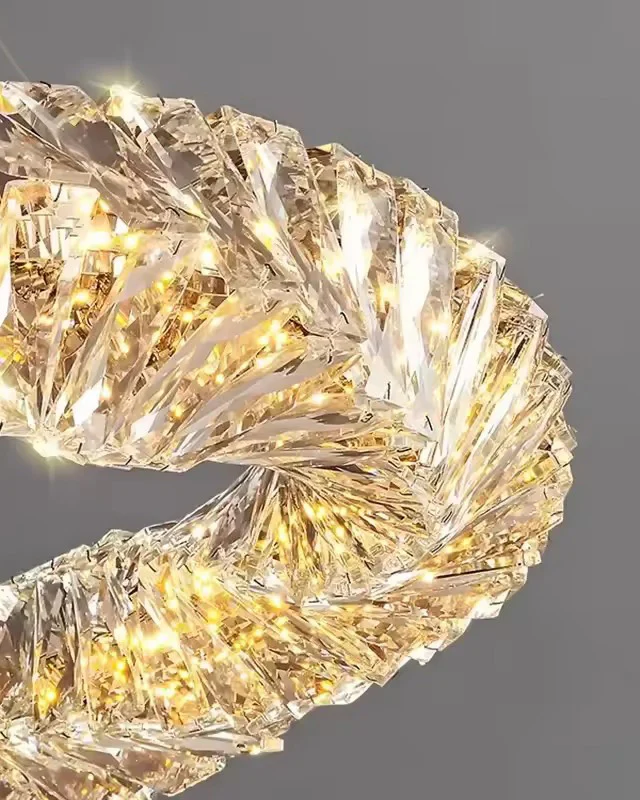WOMO Crystal Ring Led Chandelier-WM2581 - Image 9