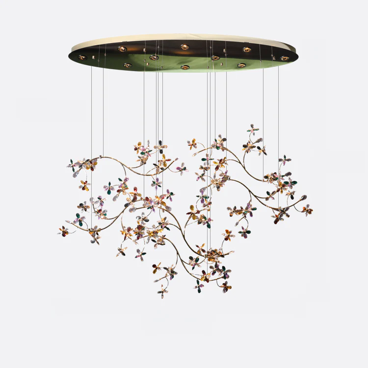 WOMO Crystal Flower Branch Chandelier-WM3011 - Image 8