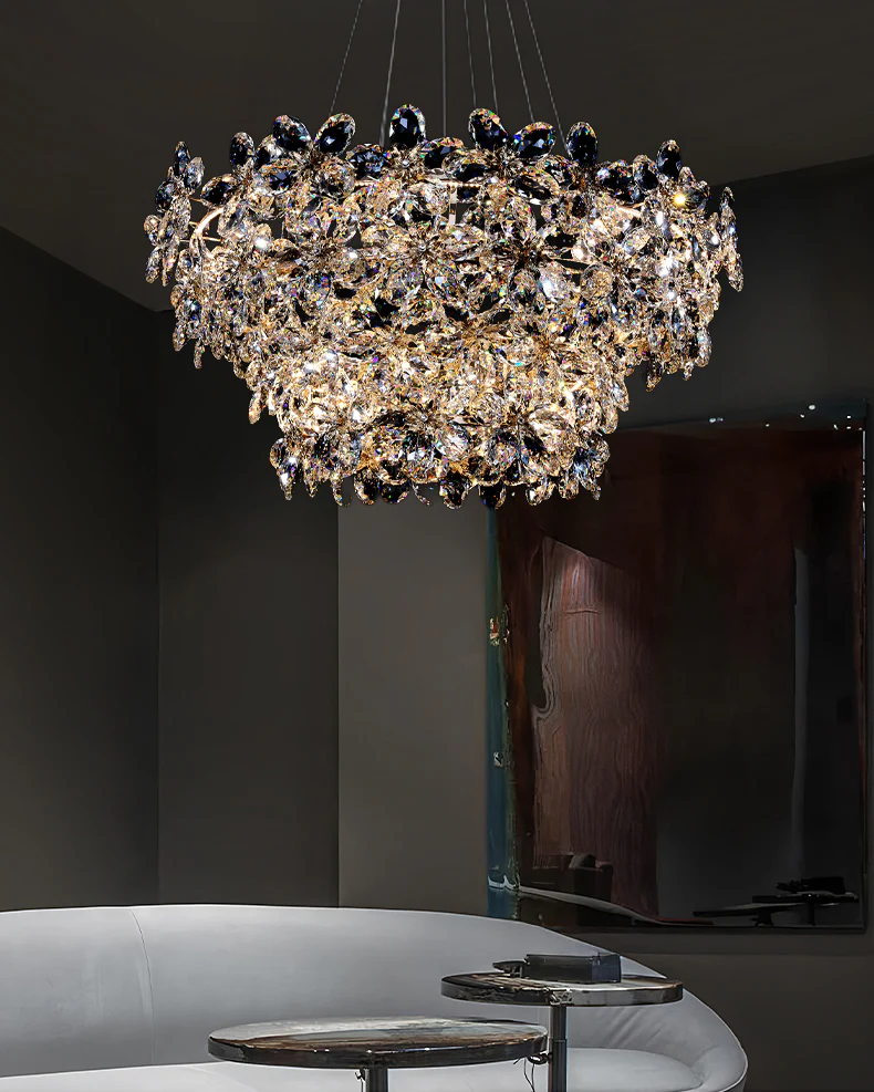 WOMO Crystal Flower Chandelier-WM3057 - Image 4