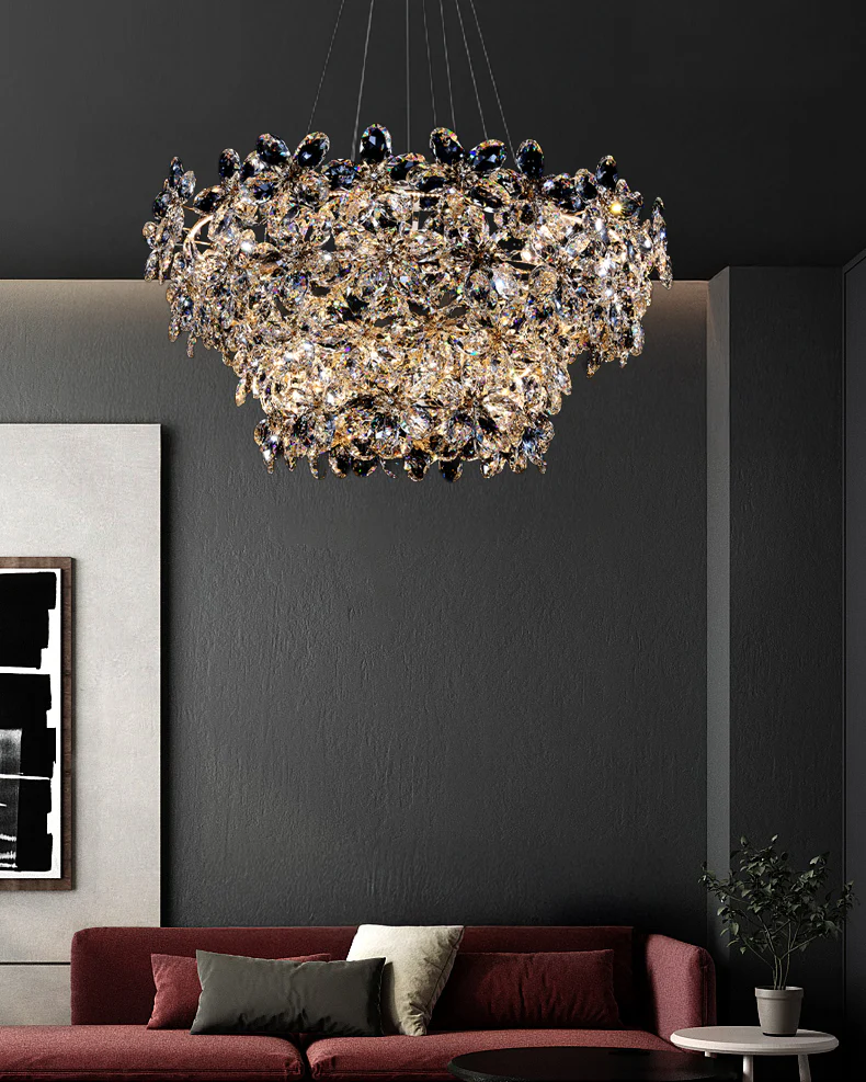 WOMO Crystal Flower Chandelier-WM3057 - Image 5