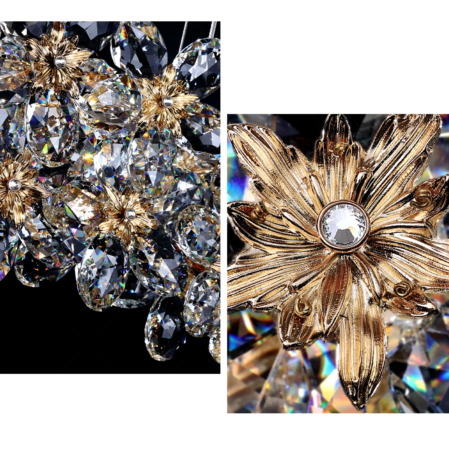 WOMO Crystal Flower Chandelier-WM3057 - Image 7