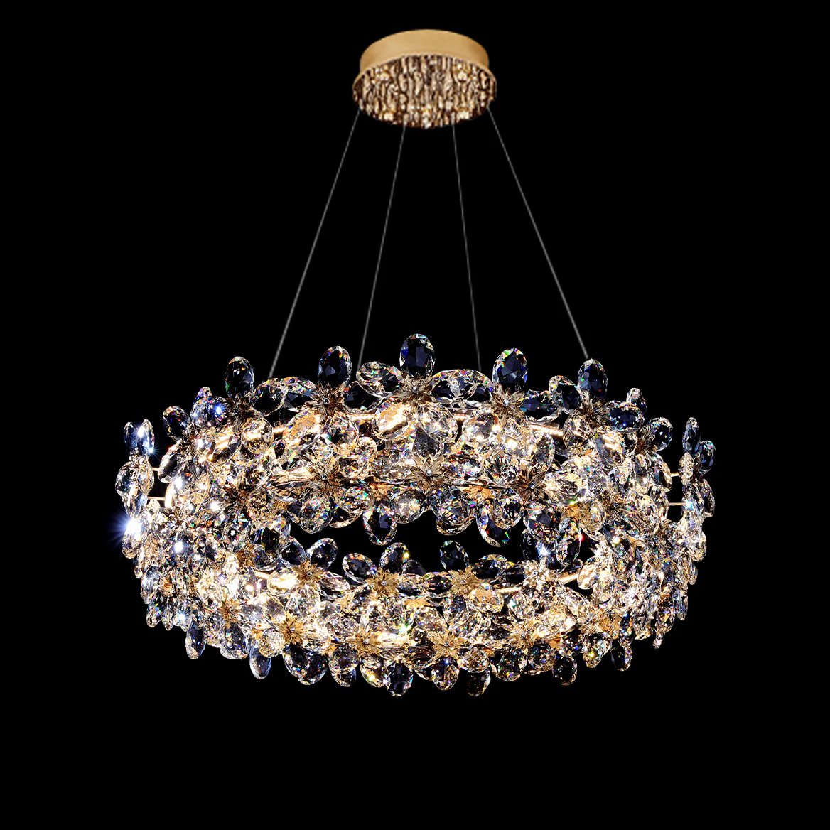 WOMO Crystal Flower Chandelier-WM3057 - Image 9