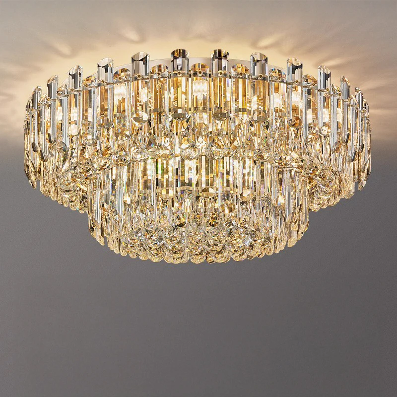 WOMO Crystal Flush Mount Ceiling Light-WM3041 - Image 12