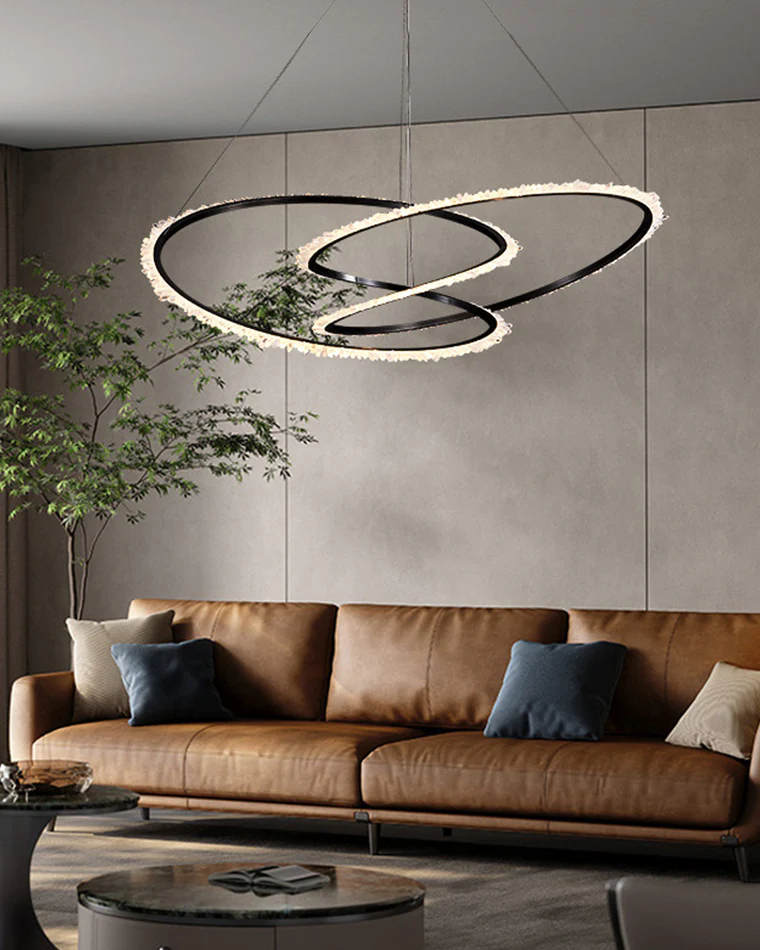 WOMO Infinity Crystal Chandelier-WM2714 - Image 4