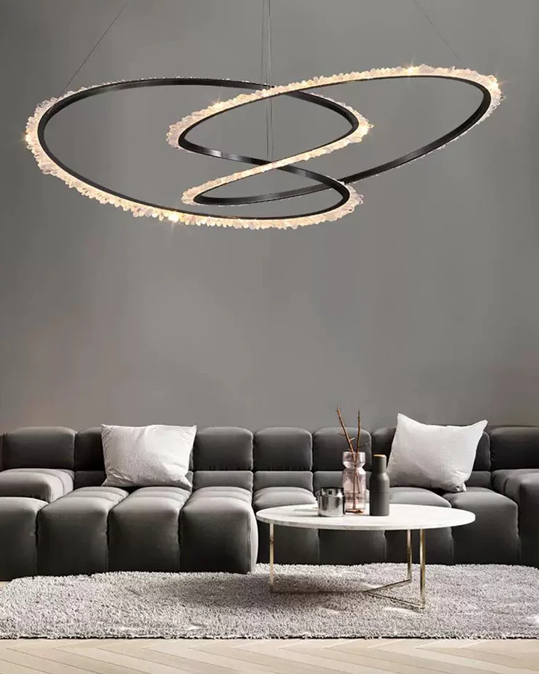 WOMO Infinity Crystal Chandelier-WM2714 - Image 6