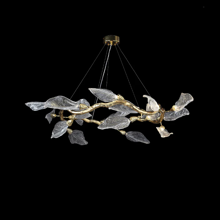 WOMO Crystal Leaf Branch Chandelier-WM3012 - Image 11