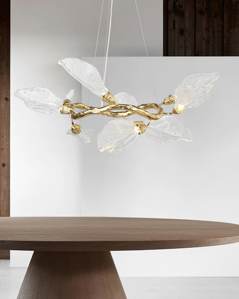 WOMO Crystal Leaf Branch Chandelier-WM3012 - Image 5