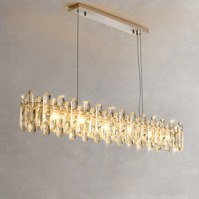 WOMO Crystal Linear Chandelier-WM2383 - Image 11