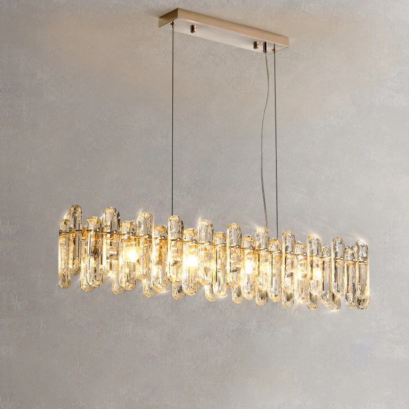 WOMO Crystal Linear Chandelier-WM2383 - Image 9