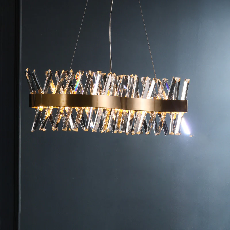WOMO Crystal Prism Linear Chandelier-WM2360 - Image 11