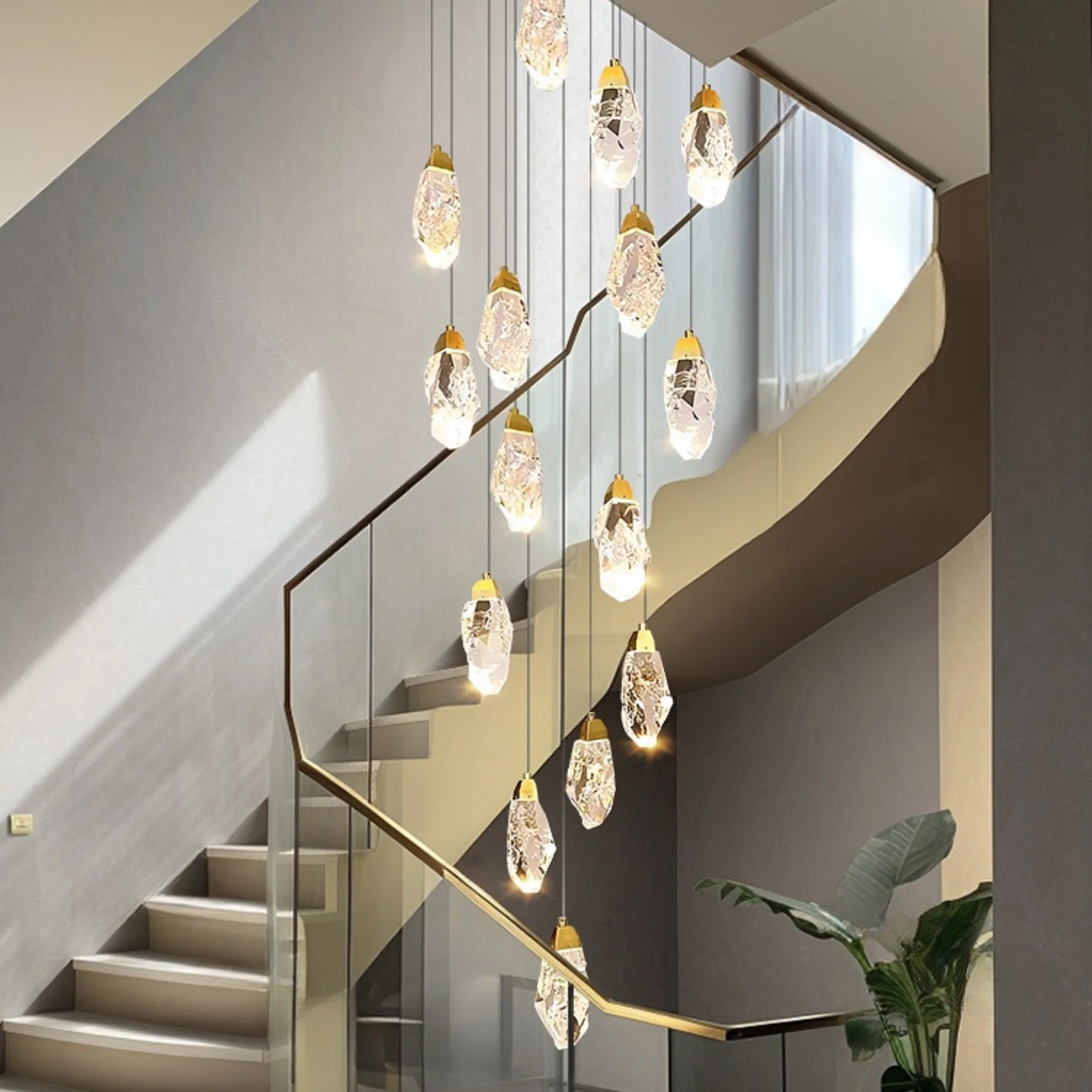 WOMO Crystal Raindrop Chandelier-WM3053 - Image 3