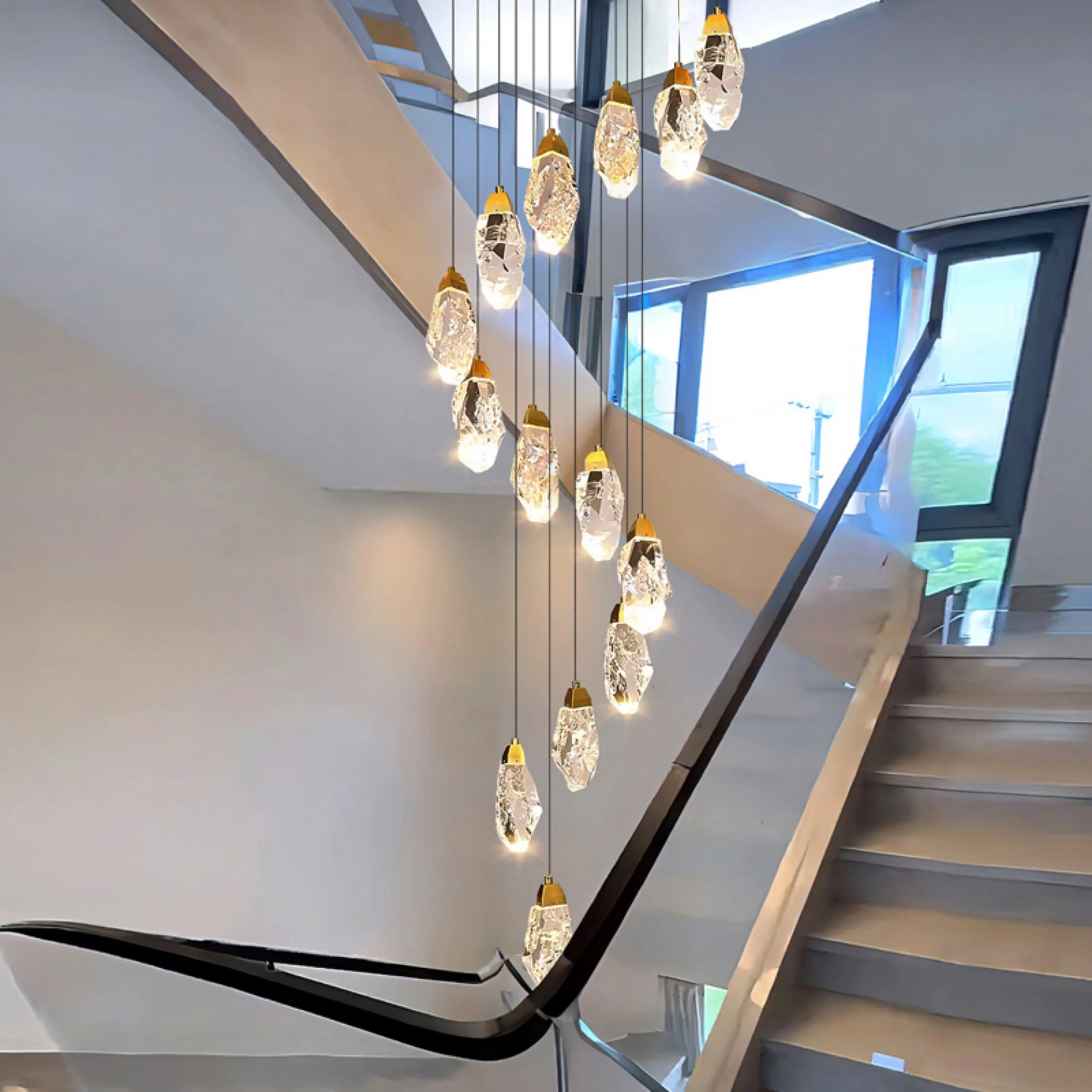 WOMO Crystal Raindrop Chandelier-WM3053 - Image 4