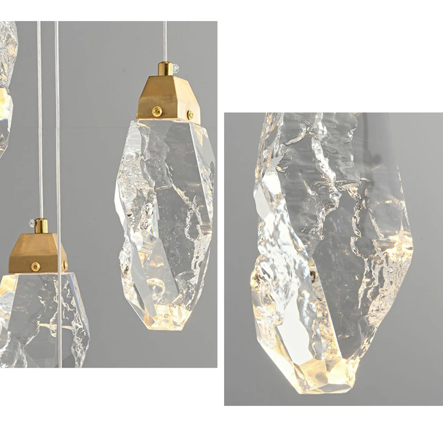 WOMO Crystal Raindrop Chandelier-WM3053 - Image 6