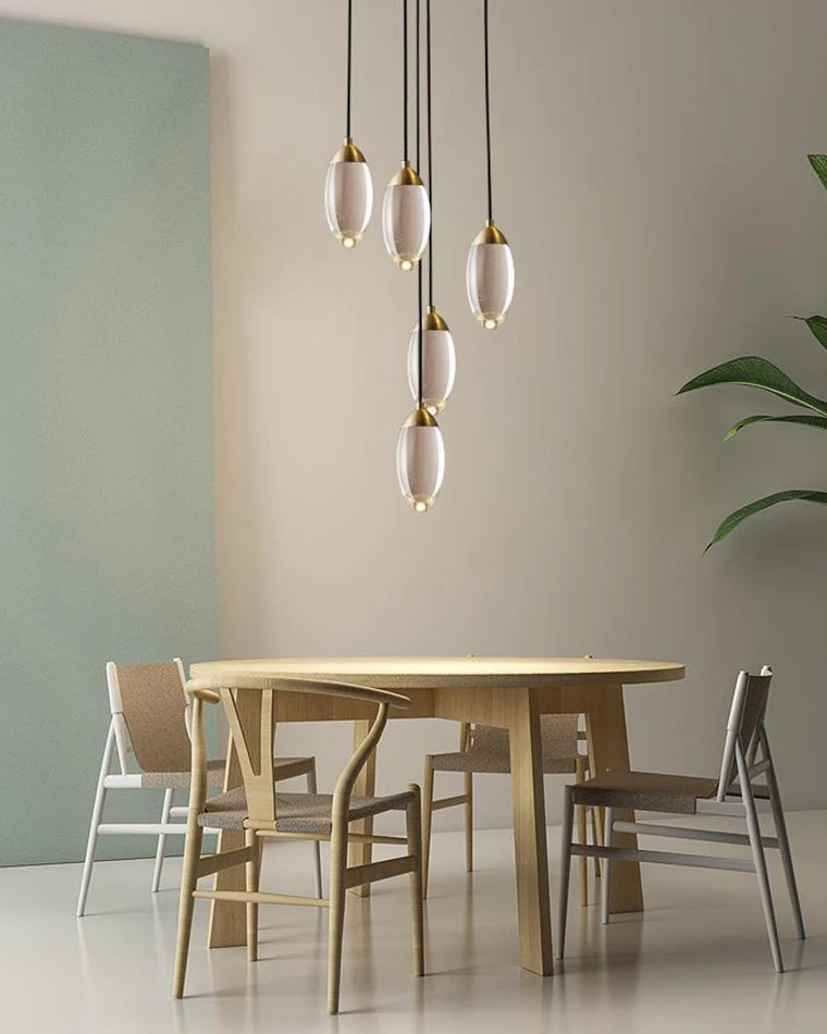 WOMO Crystal Raindrop Pendant Light-WM2732 - Image 6