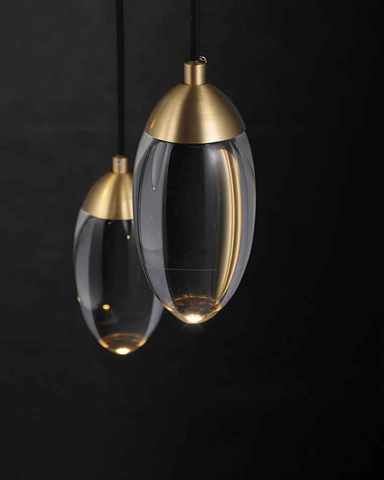 WOMO Crystal Raindrop Pendant Light-WM2732 - Image 9