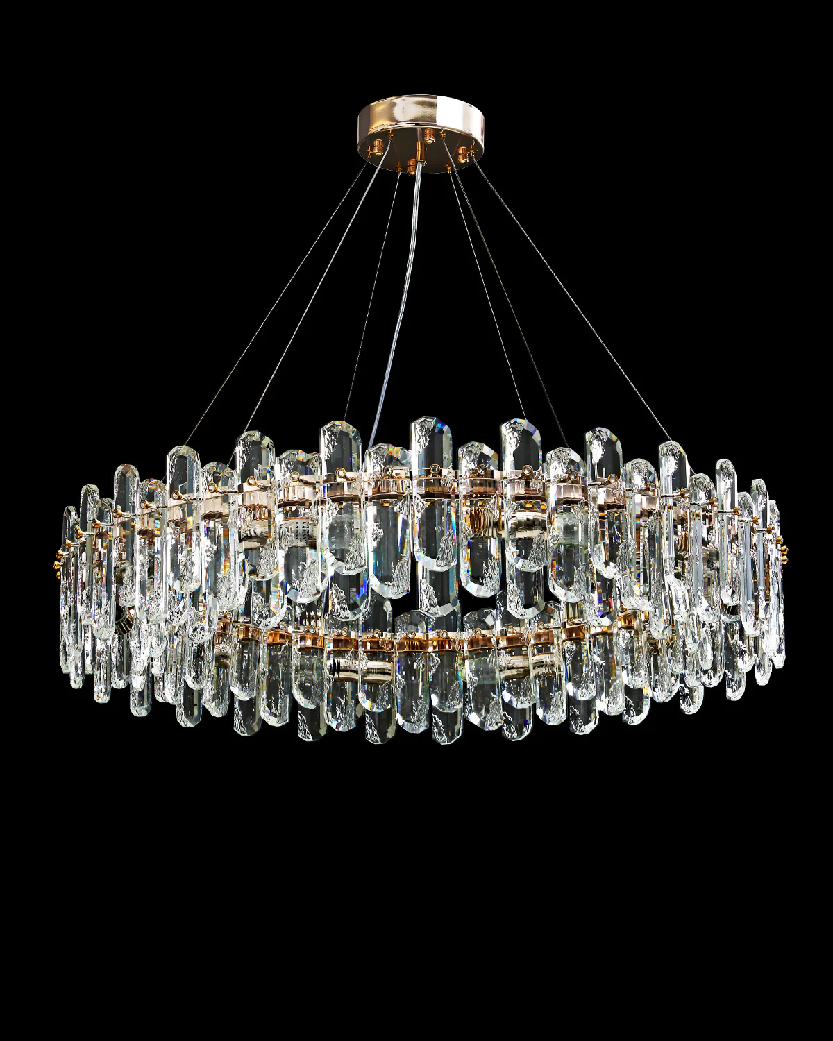 WOMO Crystal Round Chandelier-WM2406 - Image 5