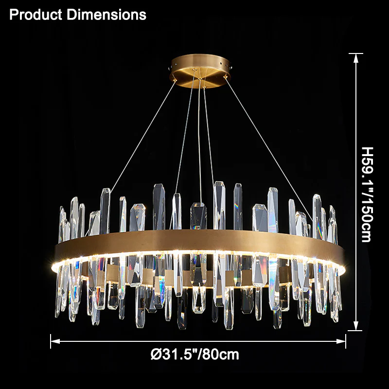 WOMO Round Crystal Chandelier-WM2485a - Image 21