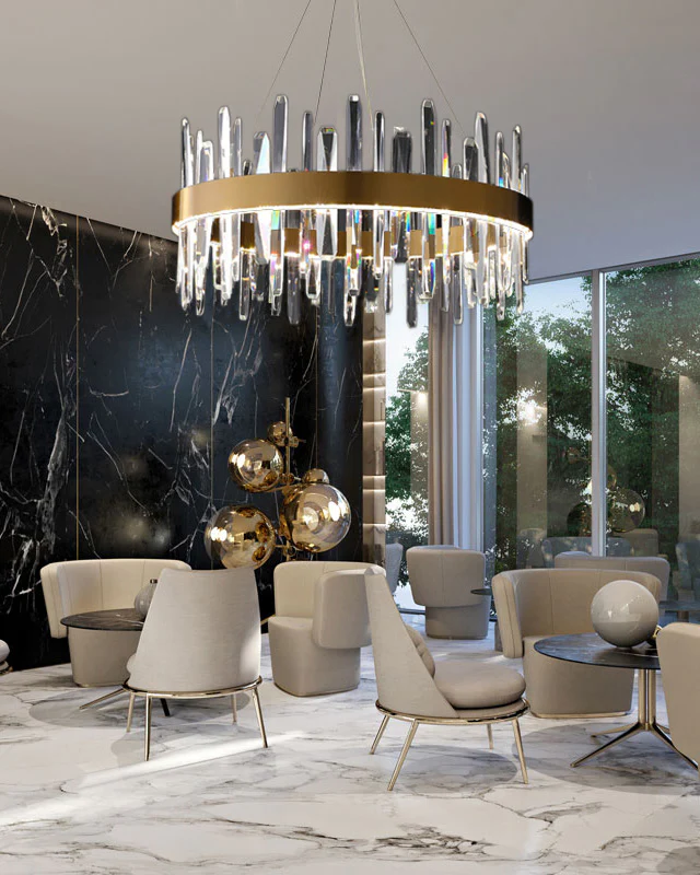 WOMO Round Crystal Chandelier-WM2485a - Image 6