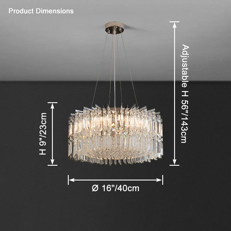 WOMO Round Crystal Chandelier-WM2626 - Image 11