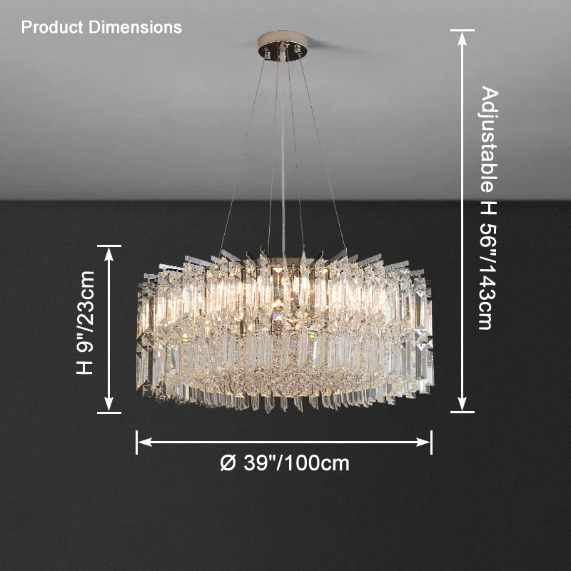 WOMO Round Crystal Chandelier-WM2626 - Image 17