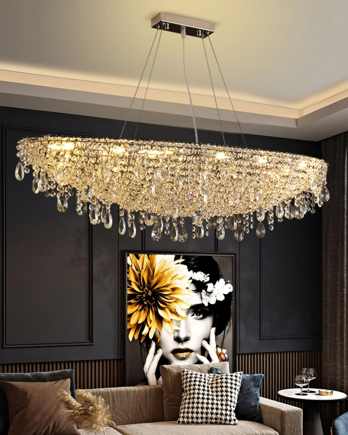 WOMO Crystal Ship Chandelier-WM2629 - Image 8