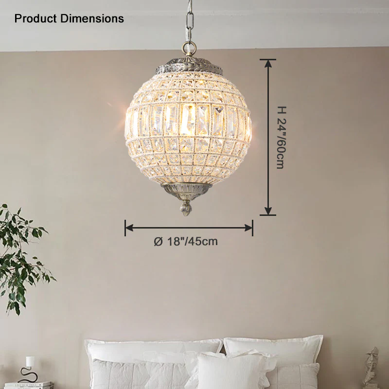 WOMO Crystal Sphere Pendant Light-WM2368 - Image 10