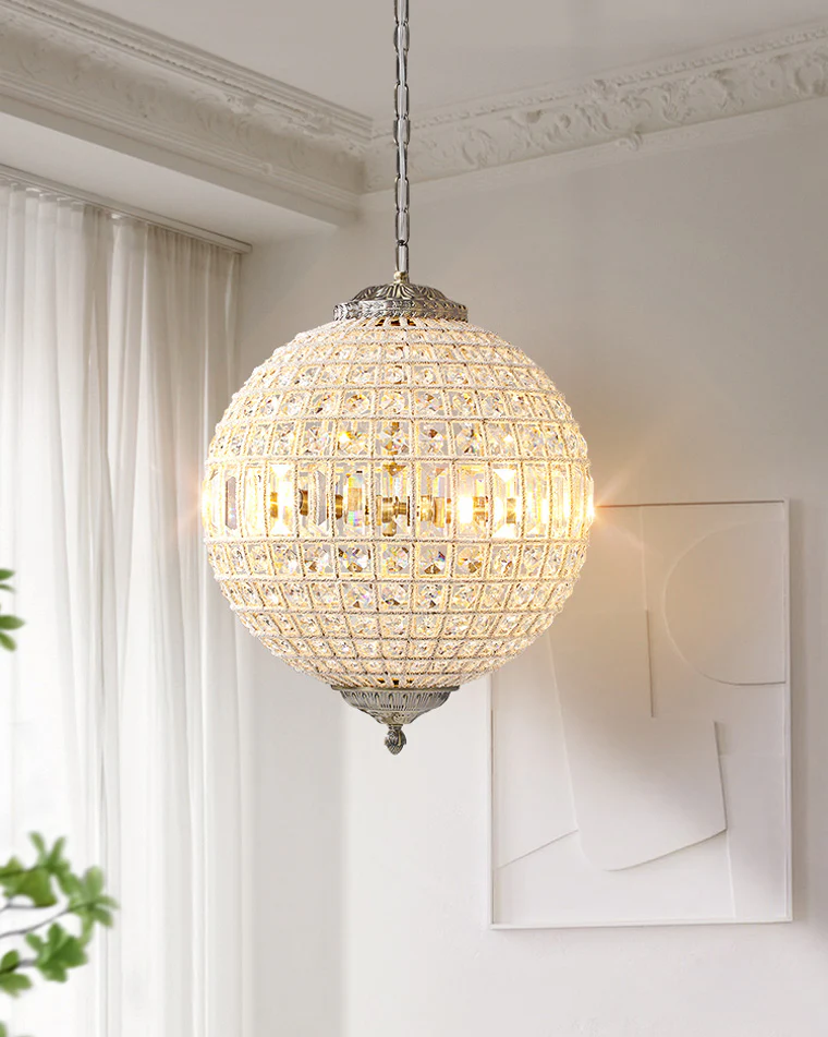 WOMO Crystal Sphere Pendant Light-WM2368 - Image 3