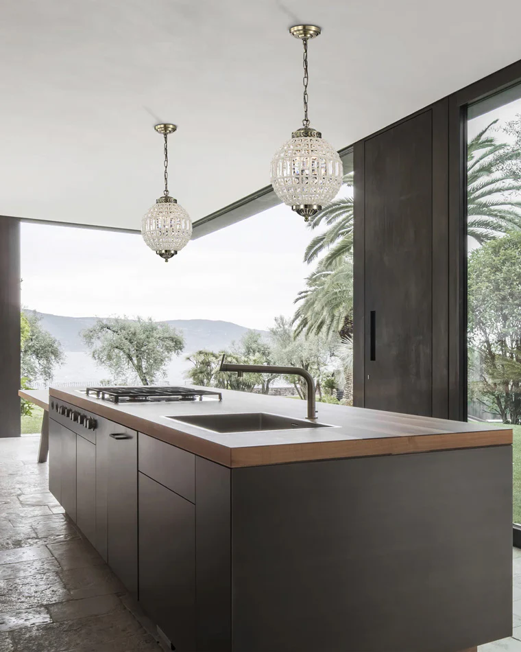 WOMO Crystal Sphere Pendant Light-WM2368 - Image 4