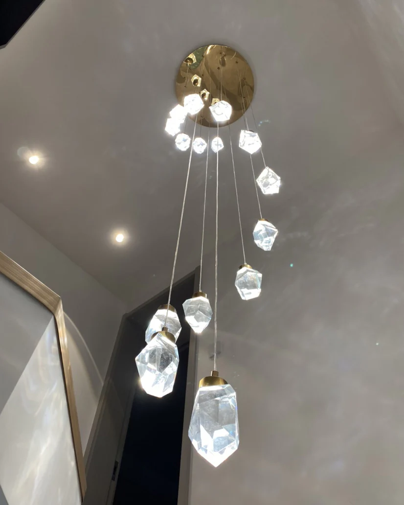 WOMO Rock Crystal Rain Chandelier-WM2189 - Image 32