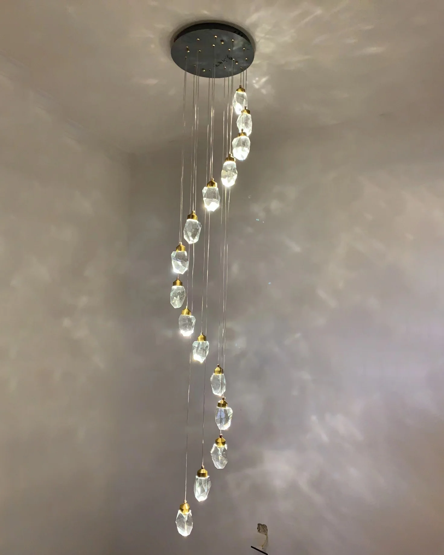 WOMO Rock Crystal Rain Chandelier-WM2189 - Image 38