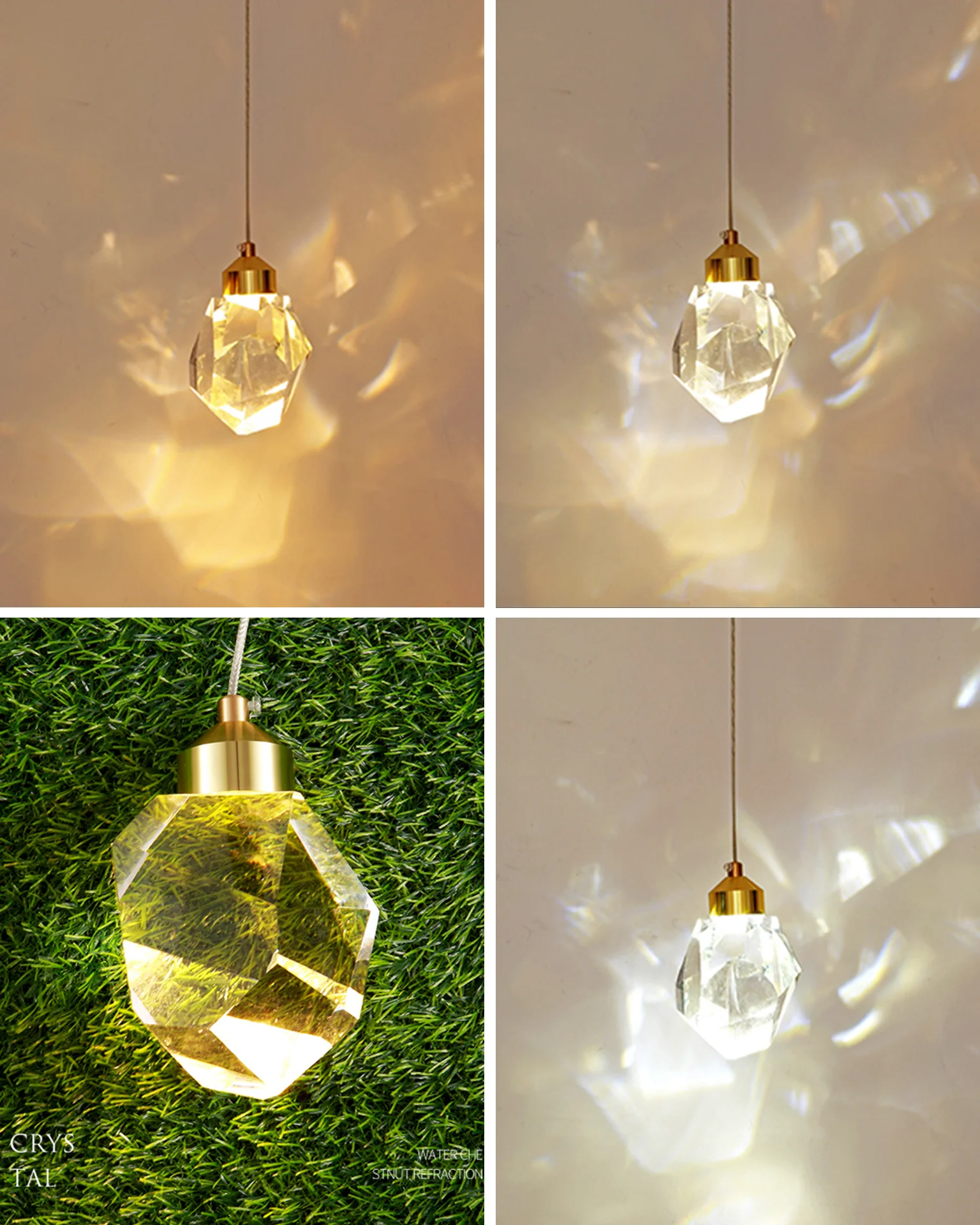WOMO Rock Crystal Rain Chandelier-WM2189 - Image 49