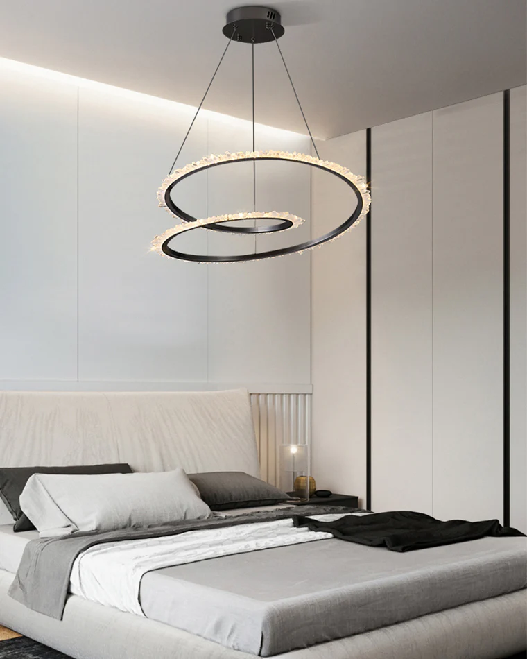 WOMO Rock Crystal Swirl Chandelier-WM2709 - Image 7