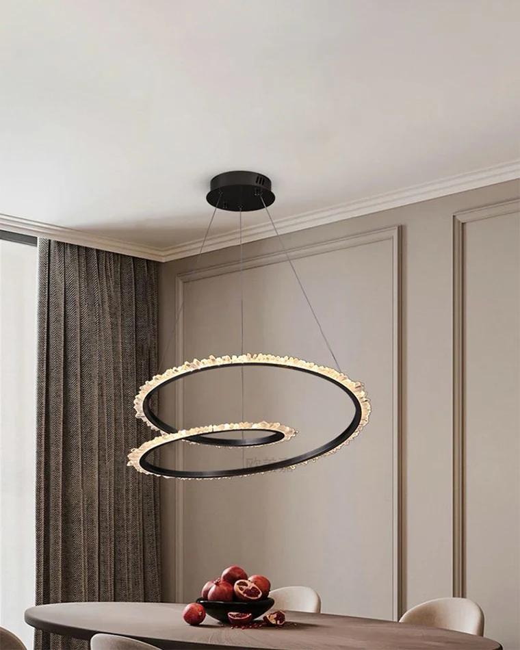 WOMO Rock Crystal Swirl Chandelier-WM2709 - Image 9