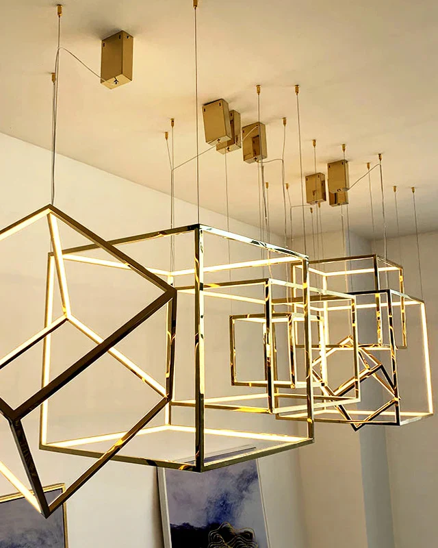 WOMO Cube Led Chandelier-WM2571 - Image 11