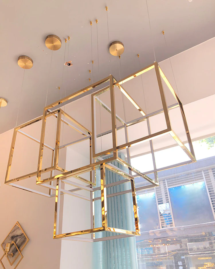 WOMO Cube Led Chandelier-WM2571 - Image 14