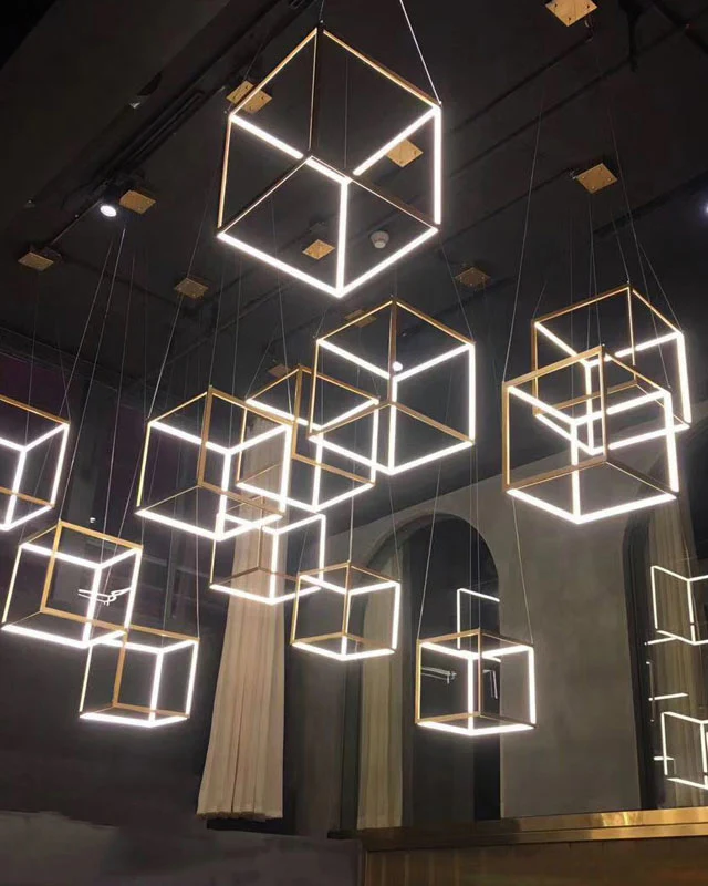 WOMO Cube Led Chandelier-WM2571 - Image 2