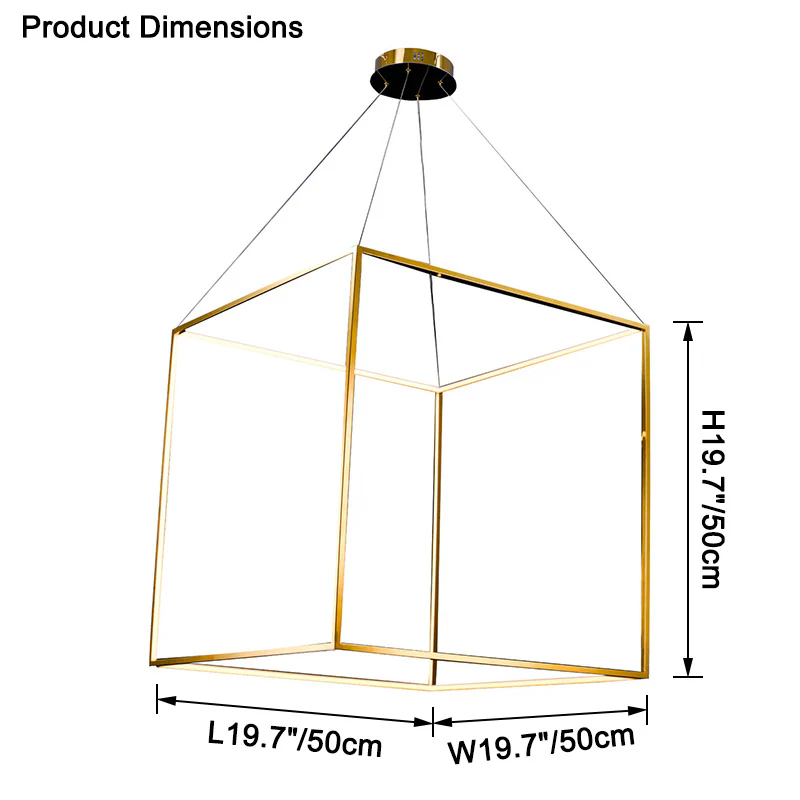 WOMO Cube Led Chandelier-WM2571 - Image 24