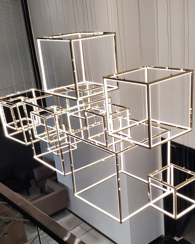 WOMO Cube Led Chandelier-WM2571 - Image 3